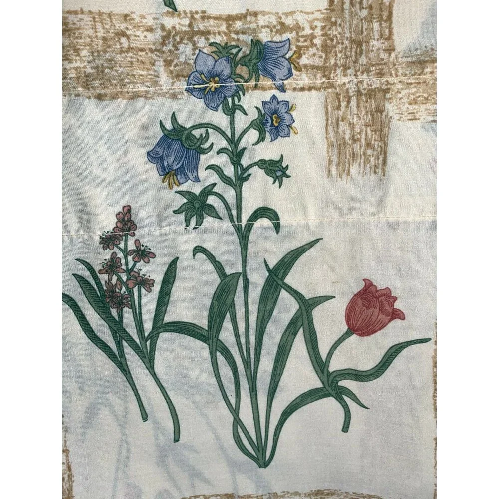 Vintage 1970s Retro Curtains Panels Drapes 86